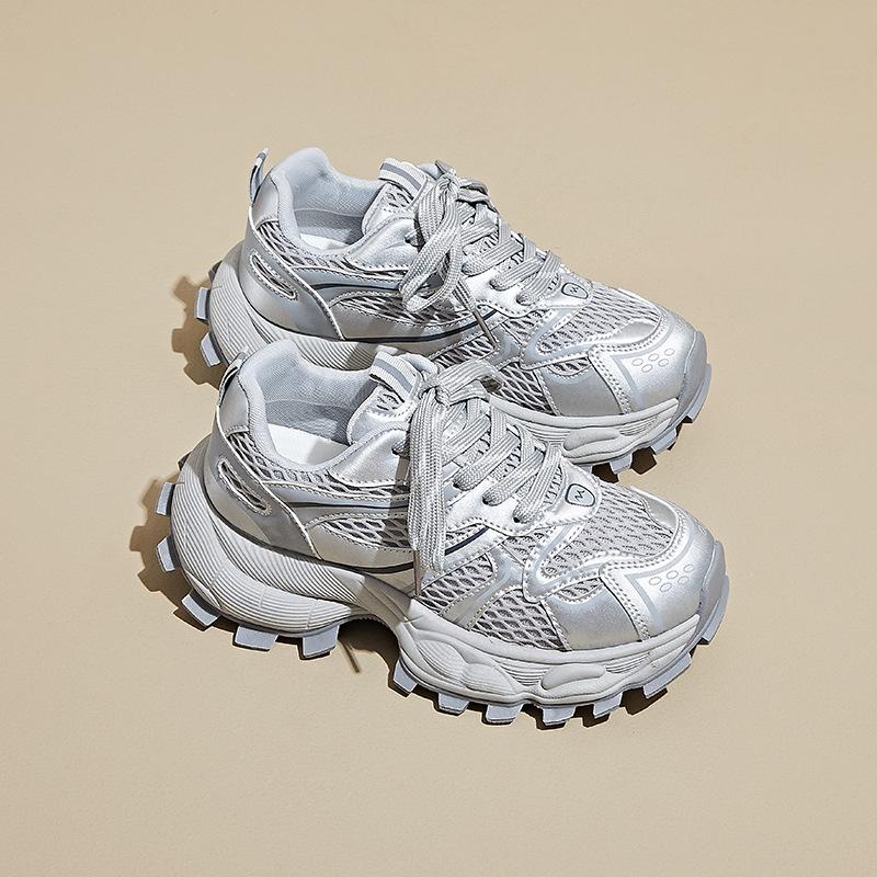 

New Dad Shoes for Women Summer Student Sports Running Casual Shoes Mesh Breathable 35