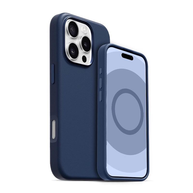 

Применимый магнитный кожаный чехол MagSafe из ПУ для iPhone 16 Pro/Pro Max iPhone 16 Pro