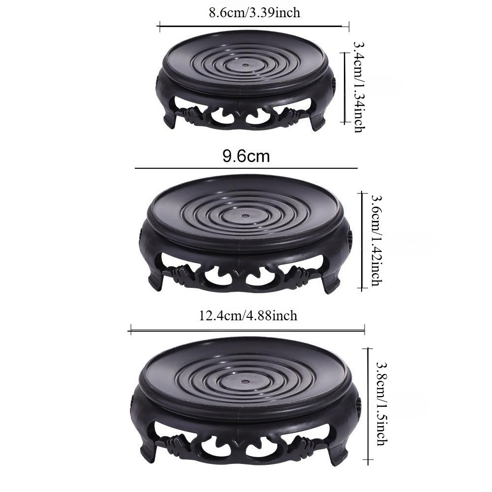 

Круглая пластиковая подставка для цветочного горшка, поддон для воды для суккулентных горшечных растений, бытовой декоративный кронштейн для вазы, противоскользящая подставка для цветов S
