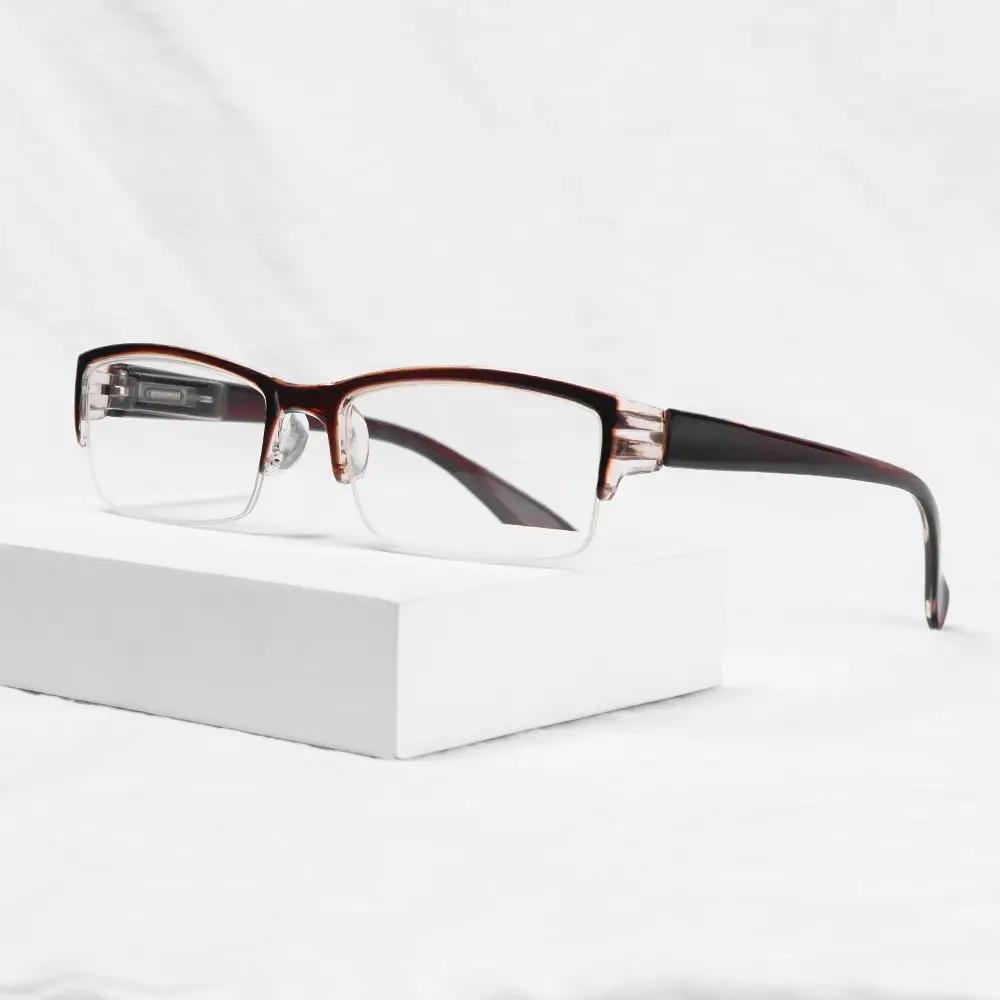 Half Frame Ultralight Reading Glasses Women Men Unisex Diamond-cut Presbyopia Eyeglasses Hyperopia Eyewear With Diopter +1.0 4.0