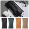 Waterproof Lipstick Storage Bag Solid Color Mini Cosmetic Bag Cute Self-closing Glasses Bag  Ladies