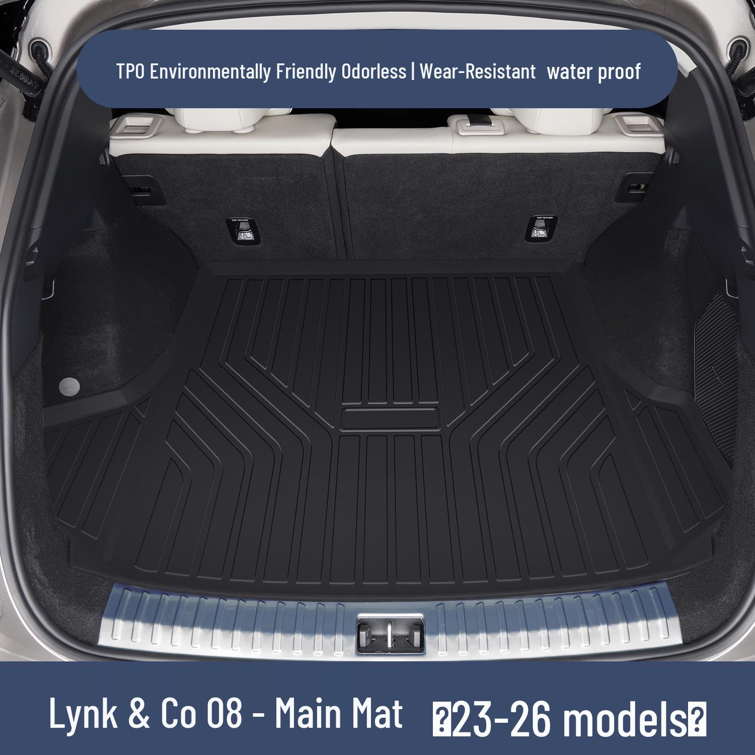 

Lynk & Co 08 Trunk Mat: TPE Waterproof Interior Accessory 100*90