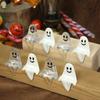 20pcs Mini Smiling Ghost Decoration Halloween Ghost Statue Decorations  Desktop Decoration