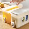 3L Cold Water Pitcher Large Capacity Cold Kettle with Faucet Iced Beverage Dispenser Kitchen Refrigerator Juice Accessories