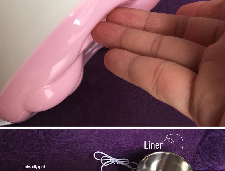 Rustfritt stål 1L Automatisk Yoghurtmaskin - Kompakt husholdningsapparat for yoghurt, natto og risvin