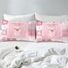 Cartoon Pink Pig Bedding Three-Piece Quilt Cover