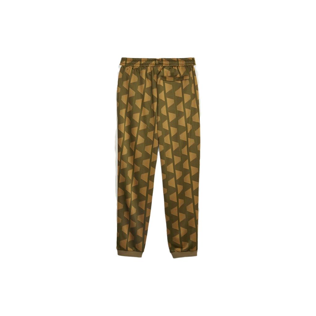 Puma The Neverworn II T7 Embroidered Logo Print Loose Cuff Knit Track Pants Men Bottoms Brown 621844-93