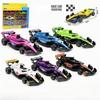 1:60 F1 Rennwagen Statische Simulation Pull-Back Modell Set von 6 Kinder Die-Cast Legierung Modellauto Spielzeug Geschenk