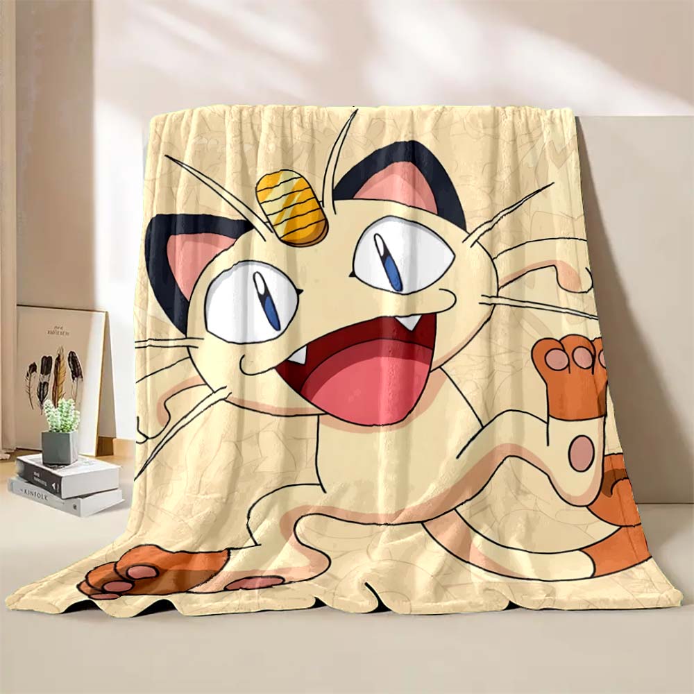 1PC Pokémon Pikachu Pattern Blanket Warm Soft Fluffy Kids and Adults Sofa Bed Throw Blanket Outdoor Travel Camping Luxury Gifts