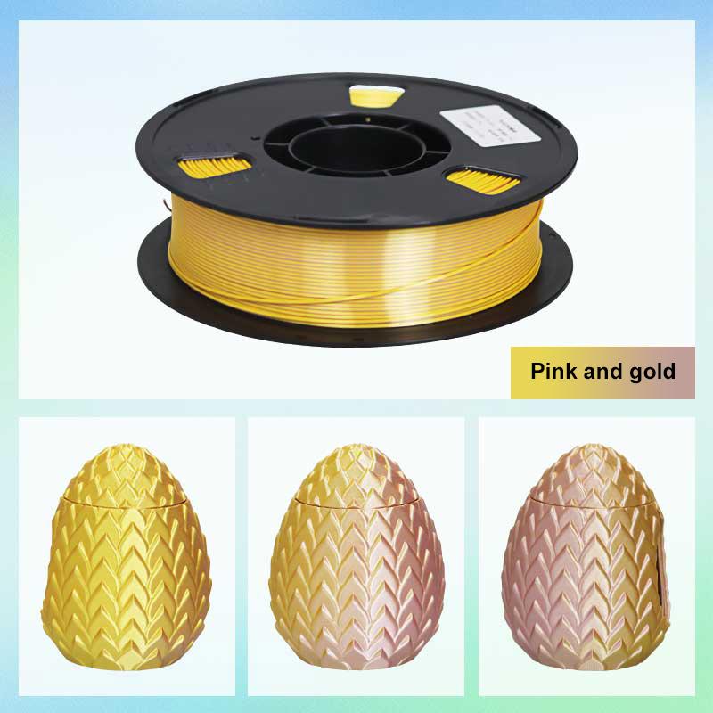 Lisengy PLA Filament Silk Dual Color Bicolor for 3D Printer Hot Selling Silk Dual Color PLA Filament