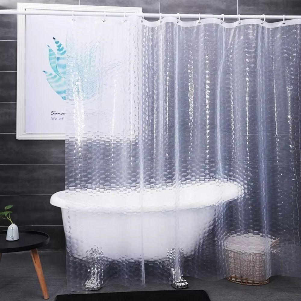 Duschvorhang mit Würfelmuster, verschiedene Größen, wasserdichter Duschvorhang, Badezimmerdekoration
