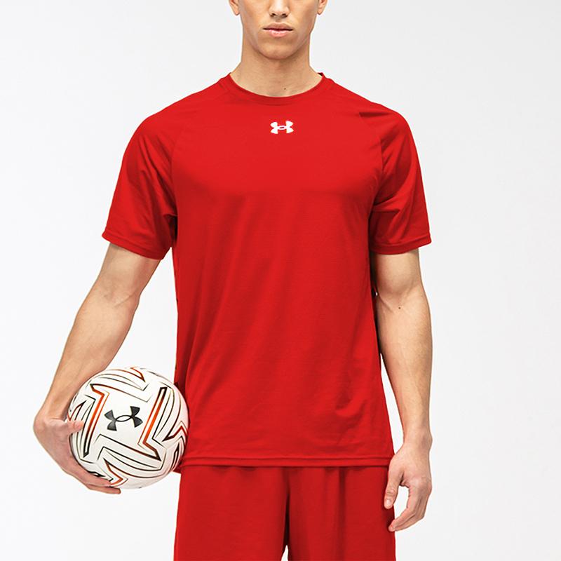 Under Armour Camouflage Back Football Knit Training Match T-Shirt Unisex Tops Red 21500528-600