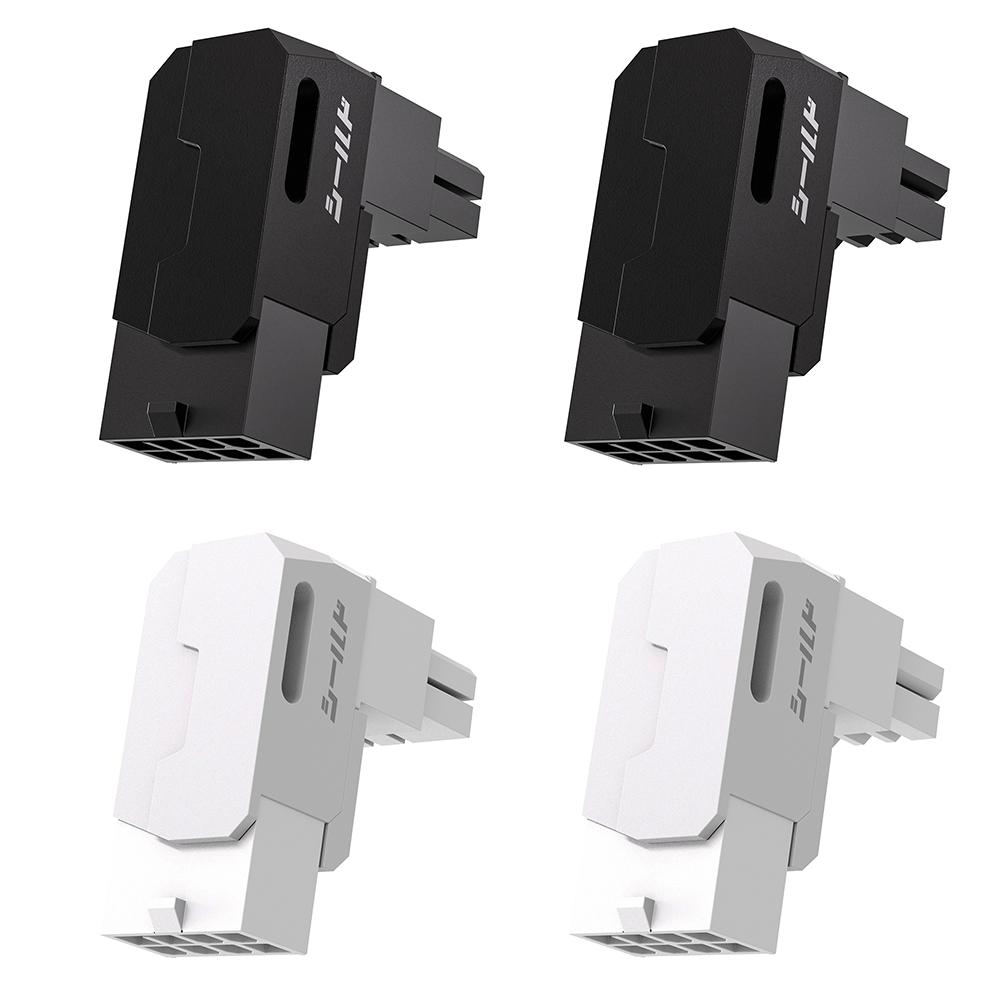 8-Pin PCIe GPU Power Adapter 90-Degree Angled Connector Power Steering Connector Graphics Card Power Connector Adapter