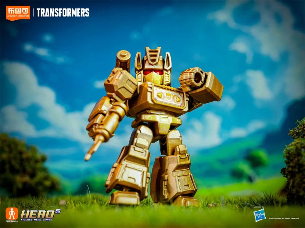 Non-Toxic Blokees Transformer Defender Version 2 Building Block Assembly Blind Box Toys 5.5Cm Mini Starscream Bumblebee Action Figure