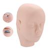 Silicone Half Head Mannequin Tattoo Eyelash Grafting Makeup Painting Practice Skin