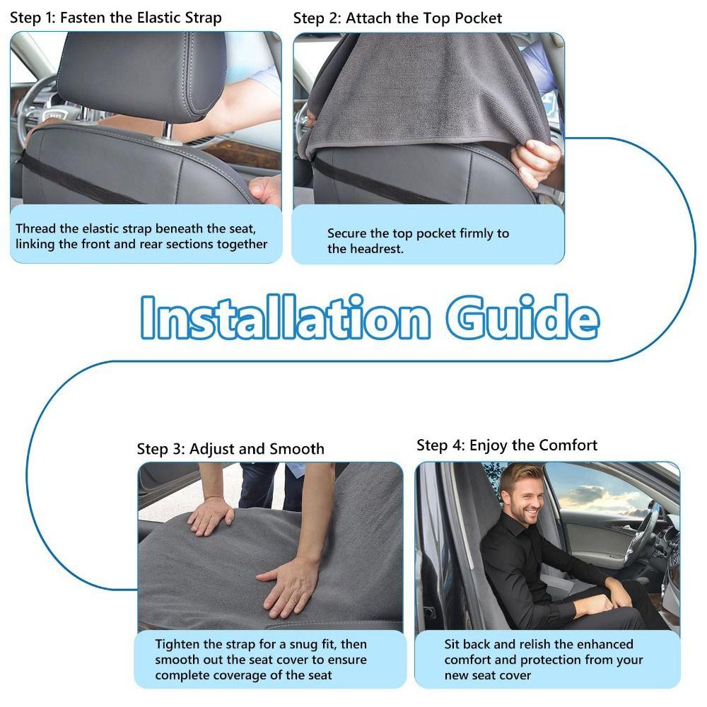 Waterproof Car Seat Covers Sweatproof Non-Slip Seat Protectors Seat Protectors  Dog & Kid