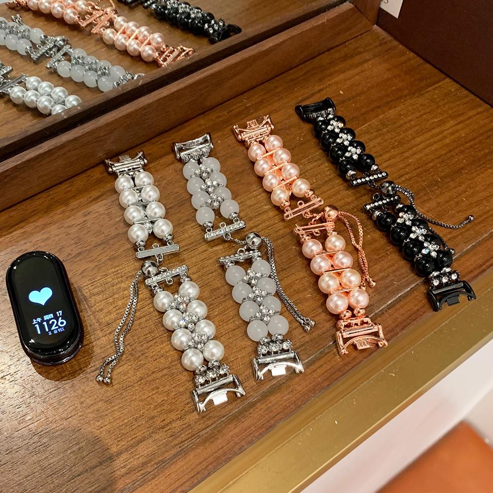 Excellent Summer Colored Bracelet Strap Suitable for Mi Smart Band 9/8/NFC Xiaomi 10 Bling Wristband for Women Watchband