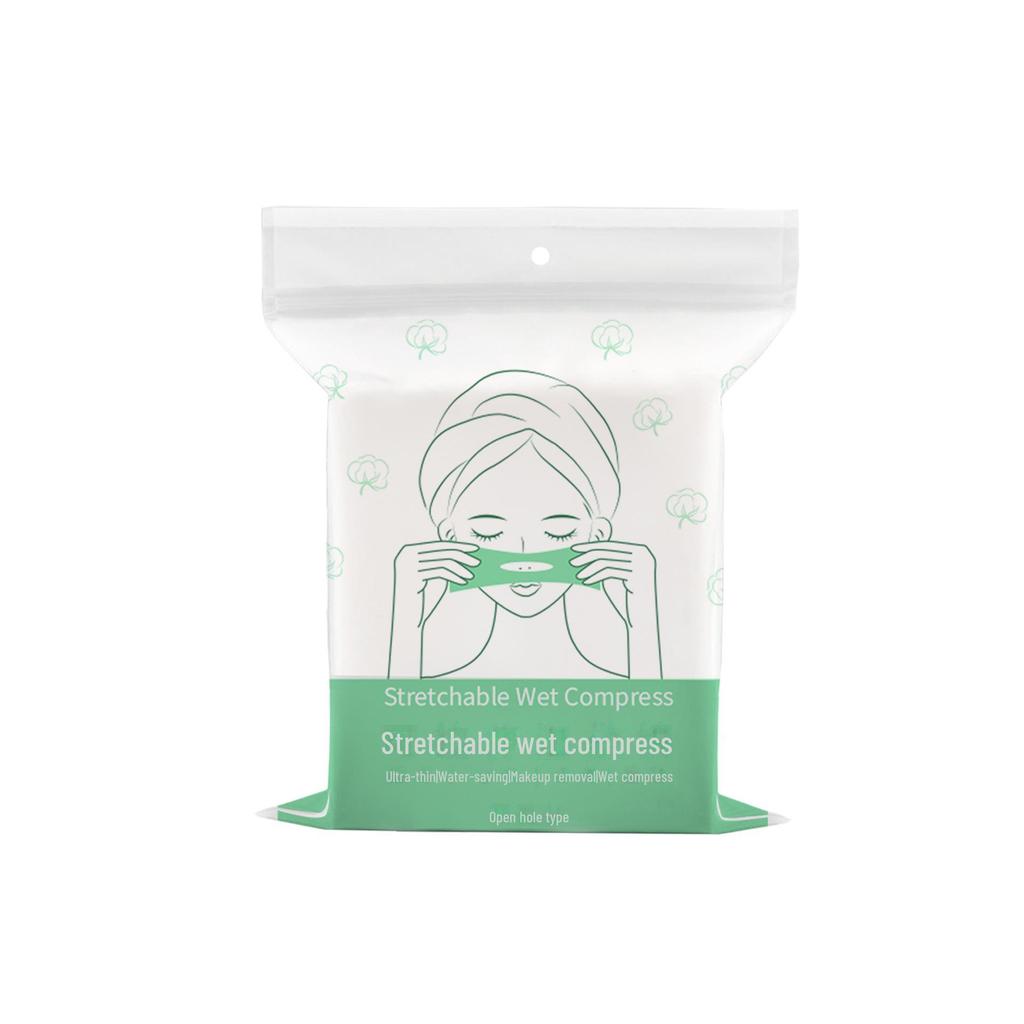 "Stretchable Cotton Pads for Wet Compress - Face, Nose & Eyes"