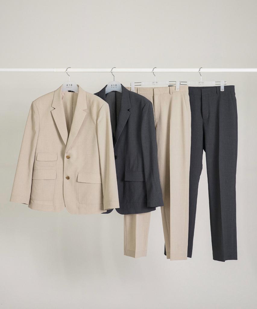 210EDIT Men'S Cool Silky Cinnabar Semi-Wide Slacks_Ze2Pt120_Sgr