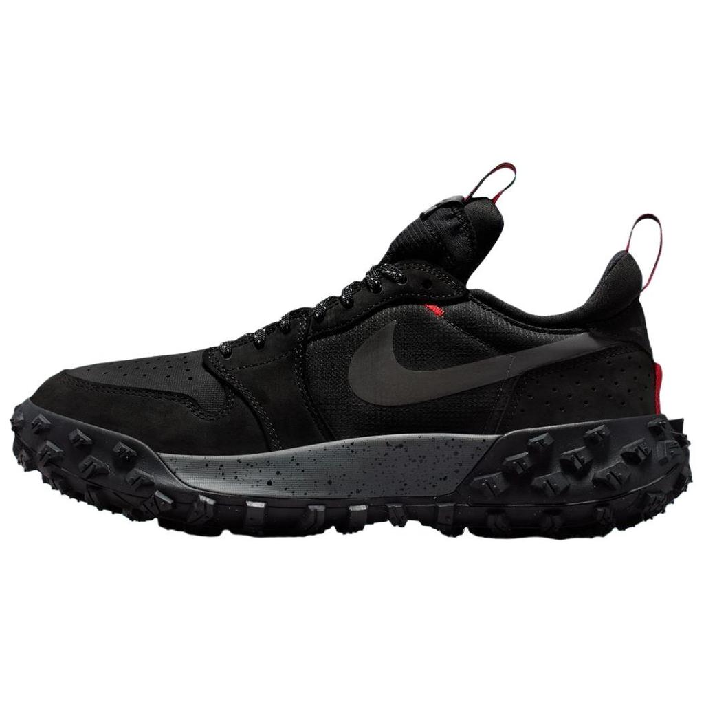 New Jordan Air Jordan 1 Low Top Running Shoes Men's Black Red FV4227-002