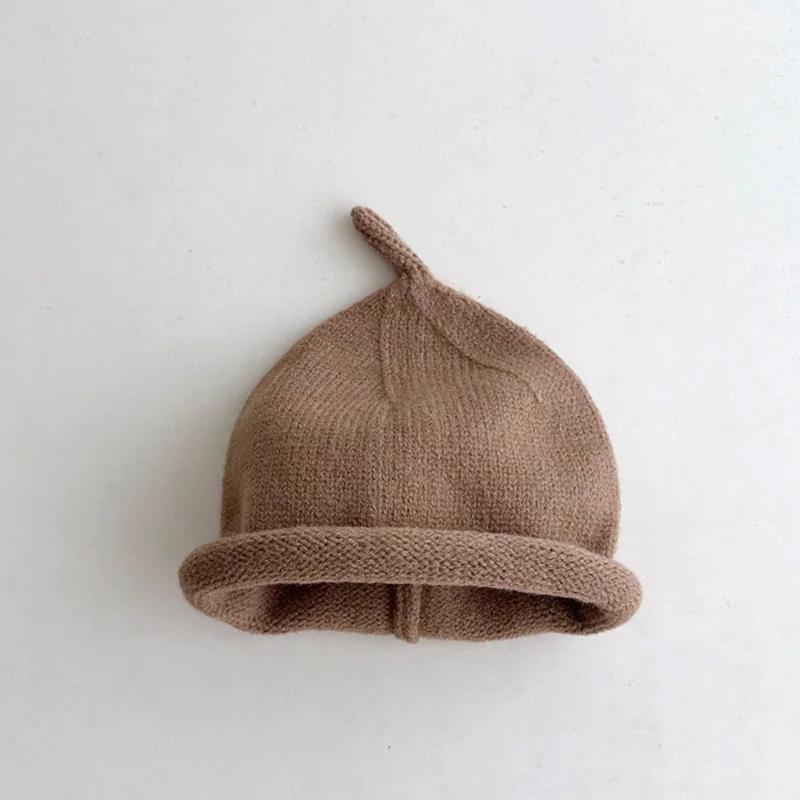 Kids Winter Hats for Newborn Boys Crochet Bonnet Toddler Girl Cap Children Baby Photography Props Boy Accessories Warm Stuffs