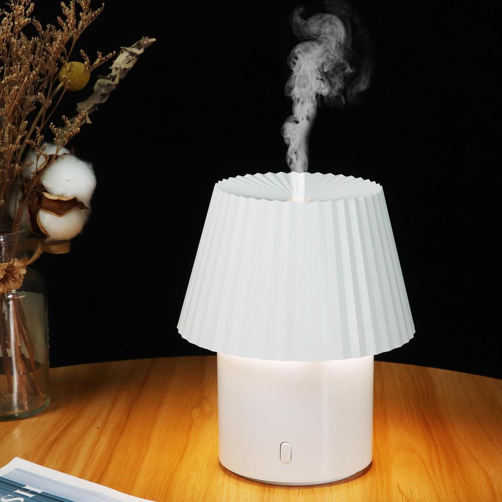 2026 Portable Mini Mushroom Lamp Humidifier: Aromatherapy Essential Oil Diffuser for Bedroom Desktop