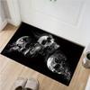 Black Skull Square Carpet Home Bedroom Living Room Decoration Carpet -1pc