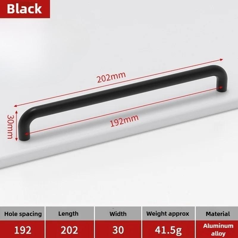 Moderne minimalistische Griffe Schrank Kommoden Massive Aluminiumlegierung Schranktürgriffe Kleiderschrank Schublade Küchenmöbelbeschläge