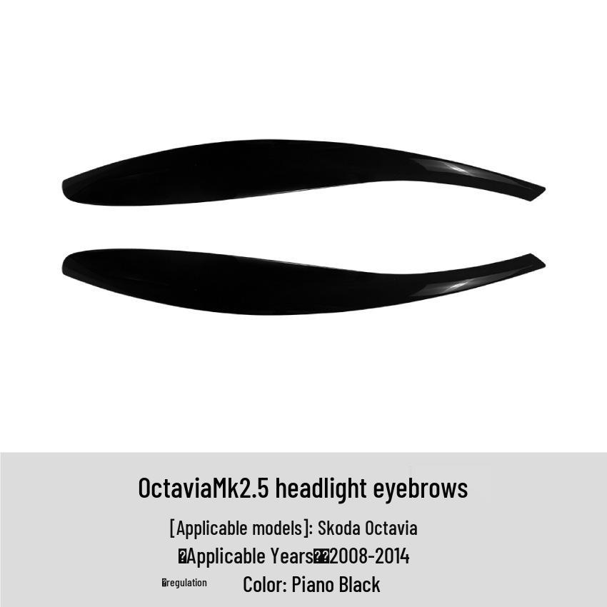 Headlight Eyelid Stickers for 2008-2014 Skoda Octavia MK2.5