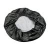 Strong Black Spare Tyre Cover Easy to Install Lychee Pattern Spare Tire Protector for SUVs Trucks & Off Road Cars