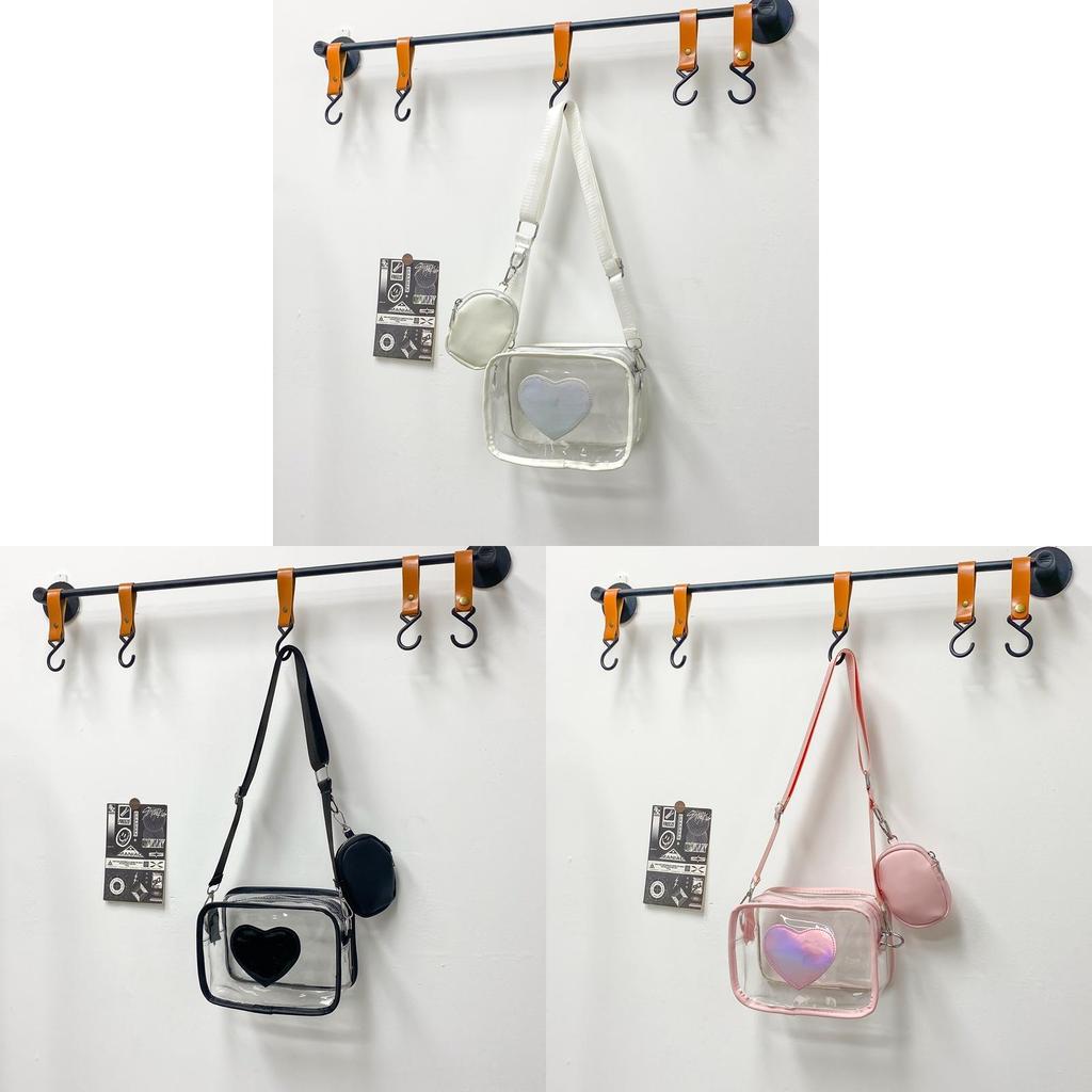 Pvc Transparent Small Square Bag With Zipper Closure For Casual Summer Fashion