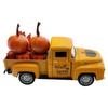 Modèle de camion en métal Décoration Récolte d'automne avec Citrouille de Thanksgiving Et Ornements Feuilles d'Érable Étagère à Plateaux Étagères Décorations