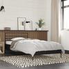 VidaXL Black Bed Frames 90x190 Cm Engineered Wood and Metal, Bed, Guest Bed, Single Bed, Bedroom Furniture, 845627