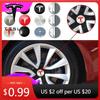 Car Sticker 2025 New Tesla Car 56mm Tesla Hub Cap Center Cap Logo High Quality Sticker for Tesla Model 3 Y S X Personalized Car