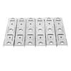 6Pcs Stainless Steel Curtain Track Brackets Ceiling Mounted Double Rail for Window Treatments Room Dividers Commercial