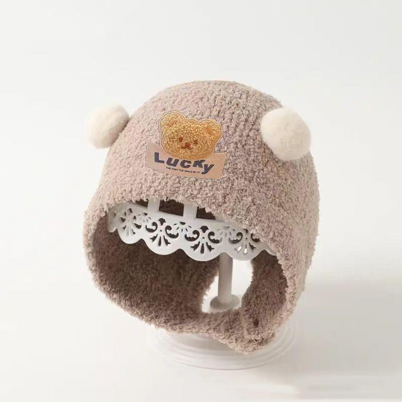 

Cute Double Pompom Baby Hat Winter Infant Toddler Warm Ear Protection Cap Solid Color Children Beanie Soft Comfortable Hat A8