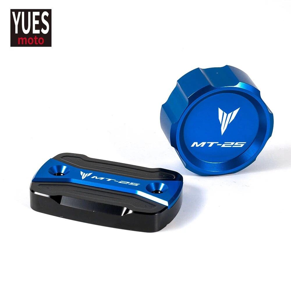 Motorcycle Accessories For YAMAHA MT 25 2015- CNC High Quality Rear & Front Brake Fluid Reservoir Cap Cylinder Cover