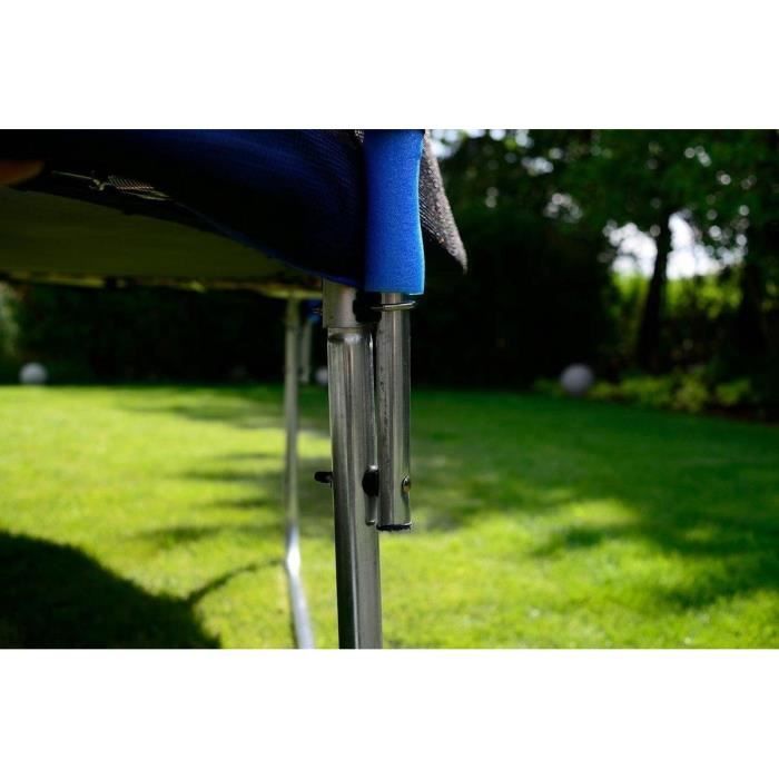 Trampoline - VIKING CHOICE - Trampoline rond 435 cm - Max. 180 kg - Filet de sécurité inclus - Échelle incluse