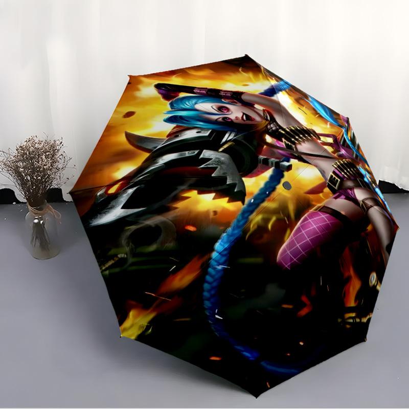 1pc Game L-Lol Umbrella, Sun Protection, And UV Shielding. It Has Eight Sturdy Ribs for Outdoor Use And Perfect As a Holiday Gift