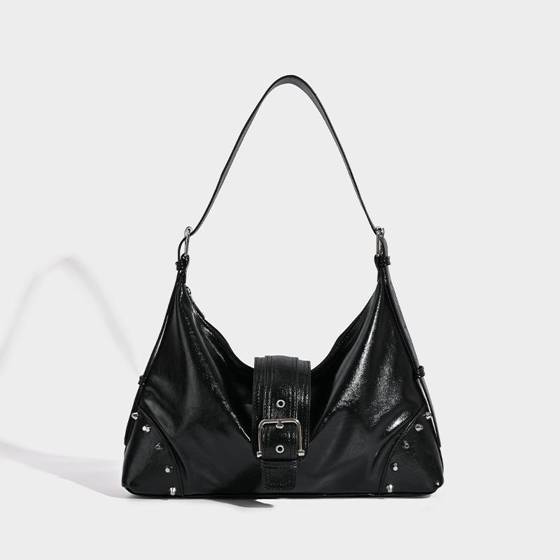 

New Women s Bag Luxury Designer Rivet Decorati Shoulder Bag PU Leather Pink Woman Bags Fashi Lightweight Female Handbag