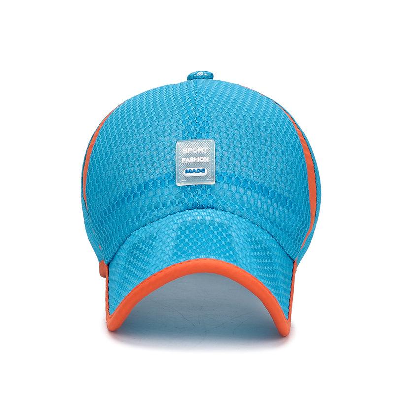 Zhenyueqi Kids' Summer Mesh Sun Hat - Breathable Outdoor Baseball Cap with Hollow Brim