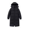 White Eiderdown Down Jacket for Men and Women Extended Loose Hooded Down Jacket In Autumn and Winter.