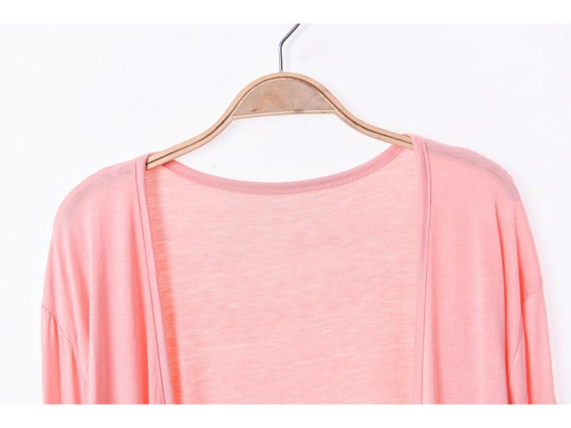 Plus Size Spring/Summer Sun Protection Modal Beach Cover-Up Cardigan for Women