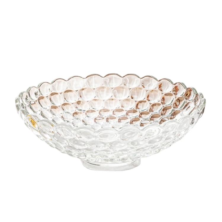 

Transparent Glass Serving Bowl Perfect For Entertaining Guests Or Storing Dry Food Safely