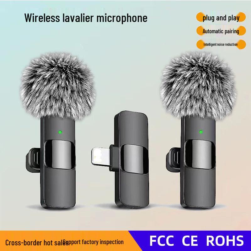 Microfono Lavalier Wireless Quad K9 per Trasmissioni Live Multi-Persona con Riduzione del Rumore AI