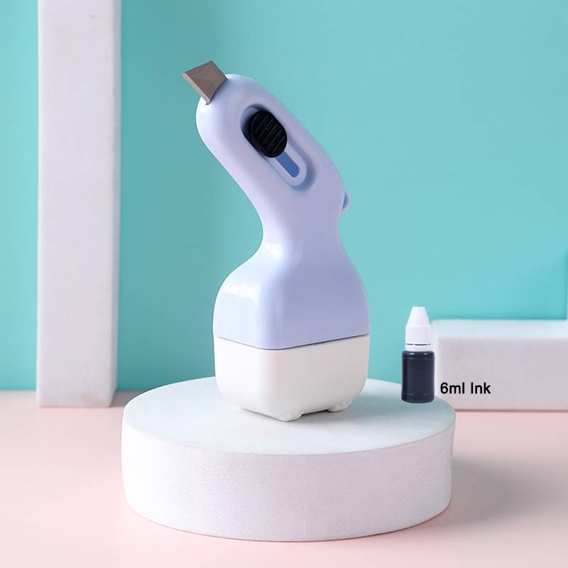 New 3D Confidential Roller Multifunctional Rolling Garbled Code  Seal Express Unpacking Coater Graffiti Stamp Refillable Ink