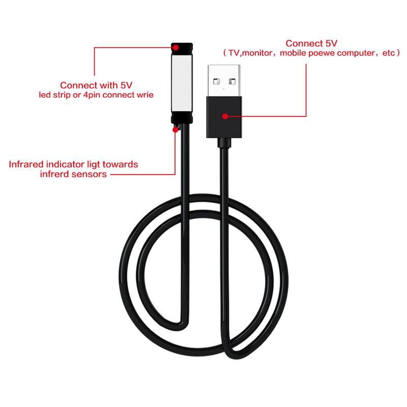 RGB Strip Light Controller 17Key USB LED Controller 5V Remote Control RF Wireless Dimmer For SMD 5050 2835 3528 LED Lamp Tape