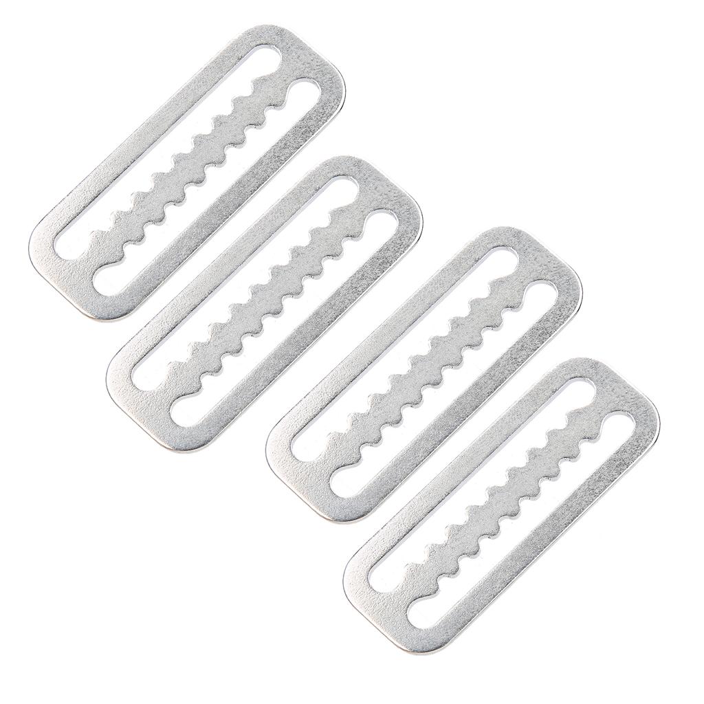Buy 4pcs Weight Belt Retainer 304 Stainless Steel Serrated Slide Keeper ...