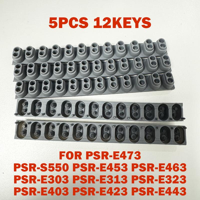 Conductive Rubber Contact Pad Button D-Pad For YAMAHA PSR-E473 PSR-S550 PSR-E453 PSR-E463 PSR-E303 E313 E323 E403 E423 E443 5pcs 12keys