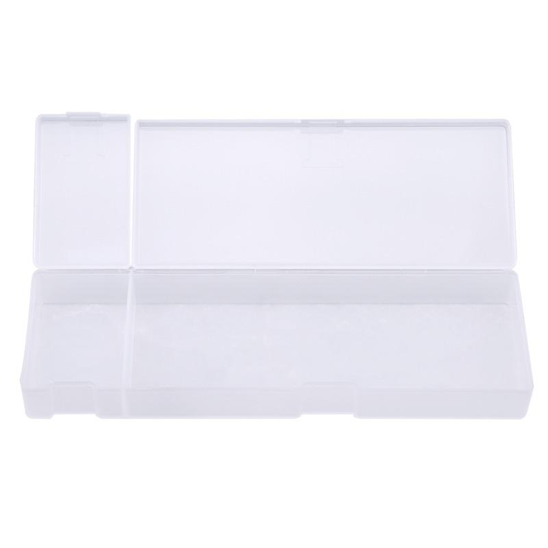 Small Hard Pencil Case with Snap Lid Stackable Plastic Crayon Box for Marker Capacity School Office Supply Organizer